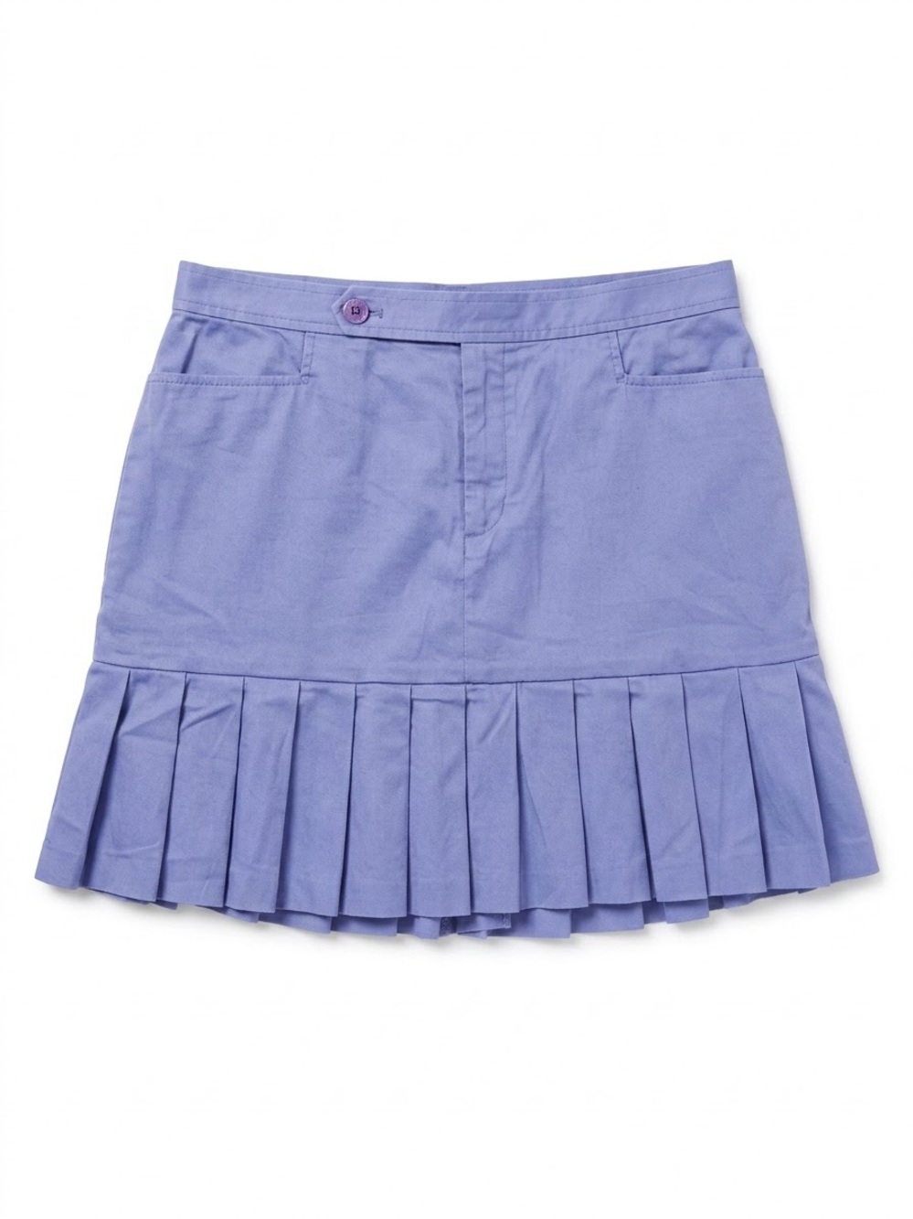 Ralph Lauren Lavender Pleated Hem Mini Skirt